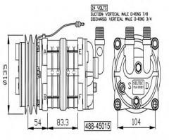 Nrf 32157g kompresor klimatyzacji universal