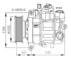 Nrf 32263g kompresor klimatyzacji audi