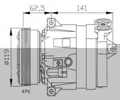 Nrf 32421g kompresor klimatyzacji fiat