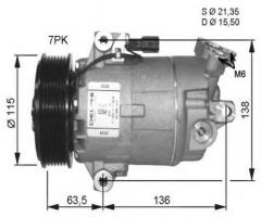 Nrf 32472g kompresor klimatyzacji renault