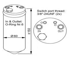 Nrf 33329 osuszacz klimatyzacji hyundai, hyundai lantra ii (j-2)