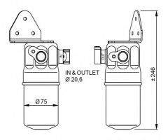 Nrf 33334 osuszacz klimatyzacji audi