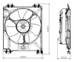 Nrf 47677 wentylator silnika fiat