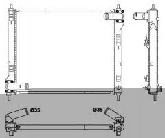 Nrf 53061 chłodnica silnika nissan