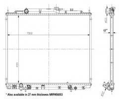 Nrf 56055 chłodnica silnika honda