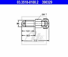 Ate 03.3518-0100 odpowietrznik ham.