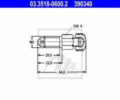 Ate 03.3518-0600 odpowietrznik ham.