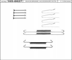 Quick brake 105-0027 sprężynki do szczęk ham. jeep, jeep grand cherokee ii (wj, wg)