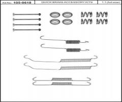 Quick brake 105-0618 sprężynki do szczęk ham. peugeot renault, peugeot 205 i (741a/c)