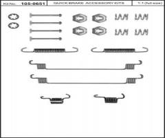 Quick brake 105-0651 sprężynki do szczęk ham. citroen peugeot renault, citroËn xsara (n1)
