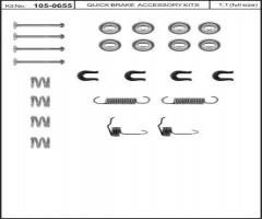 Quick brake 105-0655 sprężynki do szczęk ham. mitsubishi, mitsubishi colt ii (c1_a)