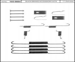 Quick brake 105-0664 sprężynki do szczęk ham. mazda, mazda 626 iii (gd)