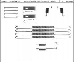 Quick brake 105-0670 sprężynki do szczęk ham. mazda, mazda 323 iii station wagon (bw)