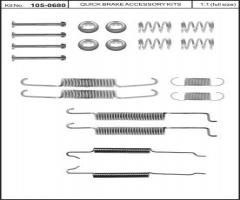 Quick brake 105-0680 sprężynki do szczęk ham. audi seat skoda vw, audi 80 (89, 89q, 8a, b3)