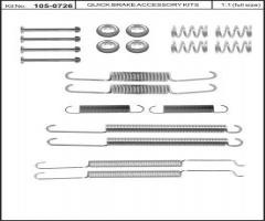 Quick brake 105-0726 sprężynki do szczęk ham. vw, seat inca (6k9), skoda octavia (1u2)