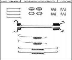 Quick brake 105-0741 sprężynki do szczęk ham. nissan, nissan micra ii (k11)