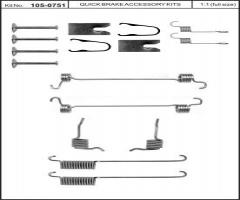 Quick brake 105-0751 sprężynki do szczęk ham. ford, ford escort classic (aal, abl)