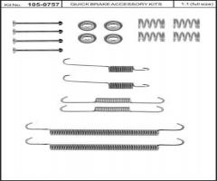 Quick brake 105-0757 sprężynki do szczęk ham. citroen, citroËn xsara picasso (n68)