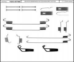 Quick brake 105-0799 sprężynki do szczęk ham. mazda, mazda 323 f vi (bj)