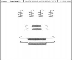 Quick brake 105-0831 sprężynki do szczęk ham. volvo s60 00-09 (ręczny), volvo s60 i