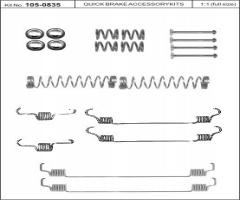 Quick brake 105-0835 sprężynki do szczęk ham. citroen, citroËn c2 (jm_), peugeot 1007 (km_)
