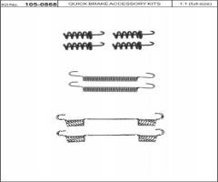 Quick brake 105-0868 sprężynki do szczęk ham. mercedes sprinter 06-