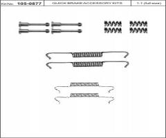 Quick brake 105-0877 sprężynki do szczęk ham. rover 75 99-, mg mg zt, rover 75 (rj)