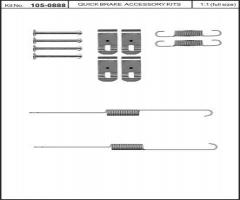 Quick brake 105-0888 sprężynki do szczęk ham. mitsubishi l200 05-, mitsubishi l 200 (kb_t, ka_t)