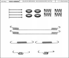 Quick brake 105-0889 sprężynki do szczęk ham. smart fortwo 07-, smart fortwo cabrio (451)