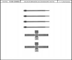 Quick brake 109-0980 zest. montażowy klocków hamulc. volvo, volvo 240 (p242, p244)