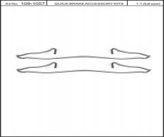 Quick brake 109-1057 zest. montażowy klocków hamulc. ford, ford escort v (gal)