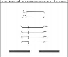 Quick brake 109-1070 zest. montażowy klocków hamulc. renault, peugeot 306 (7b, n3, n5)