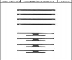 Quick brake 109-1072 zest. montażowy klocków hamulc. opel, opel ascona b (81_, 86_, 87_, 88_)