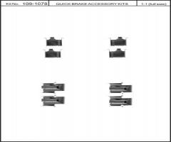 Quick brake 109-1078 zest. montażowy klocków hamulc. mitsubishi, mitsubishi colt ii (c1_a)