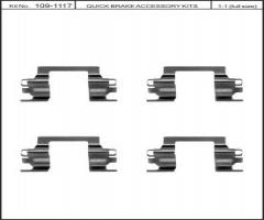 Quick brake 109-1117 zest. montażowy klocków hamulc. isuzu (opel) opel, opel campo (tf_)