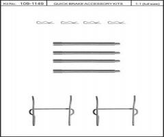 Quick brake 109-1149 zest. montażowy klocków hamulc. mercedes, mercedes-benz klasa v (638/2)