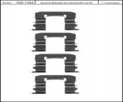 Quick brake 109-1184 zest. montażowy klocków hamulc. nissan, nissan 200 sx (s13)