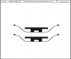 Quick brake 109-1201 zest. montażowy klocków hamulc. bmw 5 e60, bmw 1 (e82) coupe 
