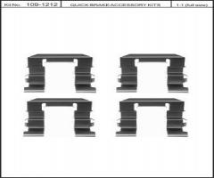 Quick brake 109-1212 zest. montażowy klocków hamulc. nissan, nissan almera i hatchback (n15)