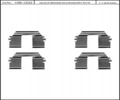 Quick brake 109-1232 zest. montażowy klocków hamulc. vw seat, seat alhambra (7v8, 7v9)