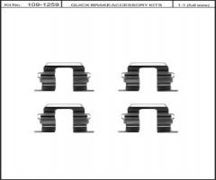 Quick brake 109-1259 zest. montażowy klocków hamulc. subaru, subaru legacy i (bc)