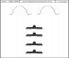 Quick brake 109-1270 zest. montażowy klocków hamulc. ford mazda, ford usa probe ii (ecp)