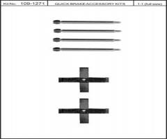 Quick brake 109-1271 zest. montażowy klocków hamulc. opel, opel omega b (25_, 26_, 27_)