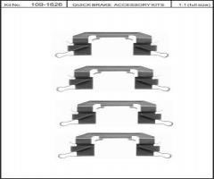Quick brake 109-1626 zest. montażowy klocków hamulc. nissan pathfinder, nissan pathfinder (r51)
