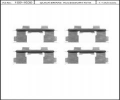 Quick brake 109-1630 zest. montażowy klocków hamulc. suzuki baleno, kia sorento i (jc)
