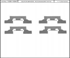 Quick brake 109-1647 zest. montażowy klocków hamulc. jaguar, jaguar s-type (ccx)