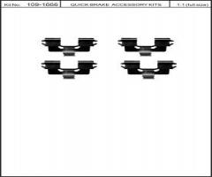 Quick brake 109-1666 zest. montażowy klocków hamulc. mazda mx-5 tył, mazda mx-5 ii (nb)