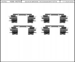Quick brake 109-1670 zest. montażowy klocków hamulc. suzuki liana, suzuki liana (er)