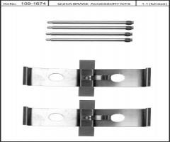 Quick brake 109-1674 zest. montażowy klocków hamulc. peugeot 607, citroËn c8 (ea_, eb_)