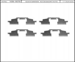 Quick brake 109-1675 zest. montażowy klocków hamulc. land rover, land rover freelander (ln)